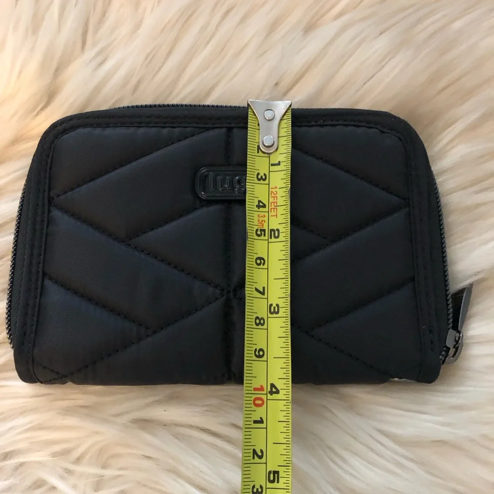 Black Quilted Lug Rodeo zip around Wallet - Picture 9 of 9